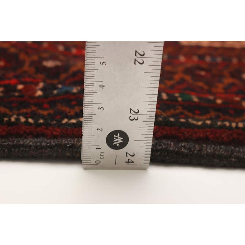 Teimani Burgundy Rug 3'1" x 5'1" - 3'1 x 5'1