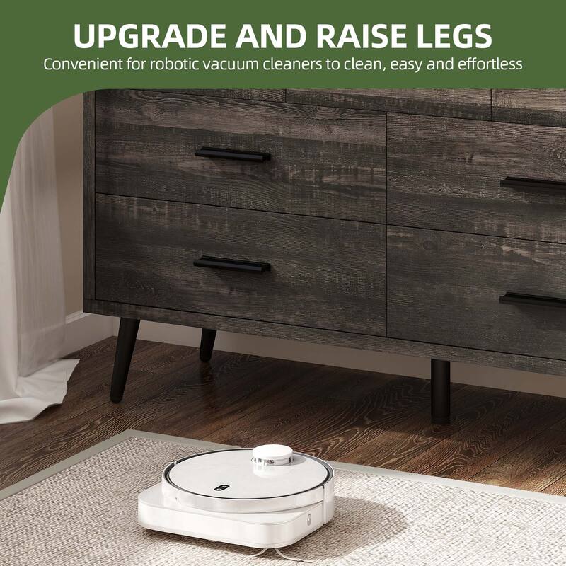 Moasis 47" W 6 Drawers Double Dresser for Bedroom, Chests of drawers