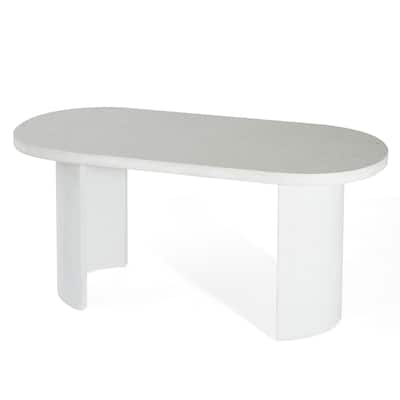 Christopher Knight Home - Eulalia Handcrafted Outdoor Concrete Dining Table with Modern Legs