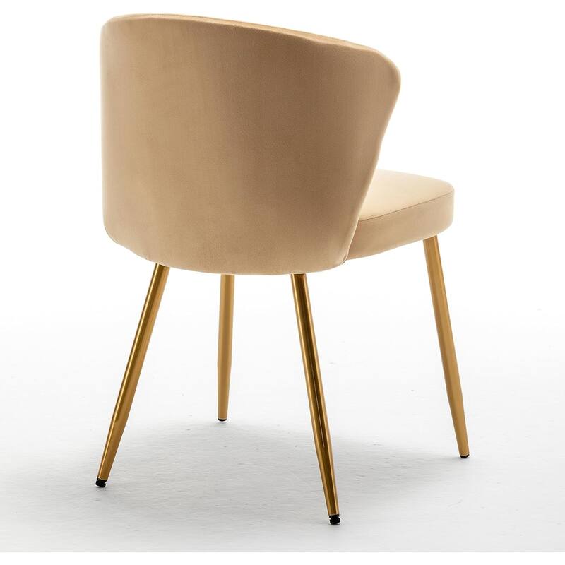 Modern Velvet Accent Chair with Channel-Tufted Design Comfortable and Trendy Armless Seat