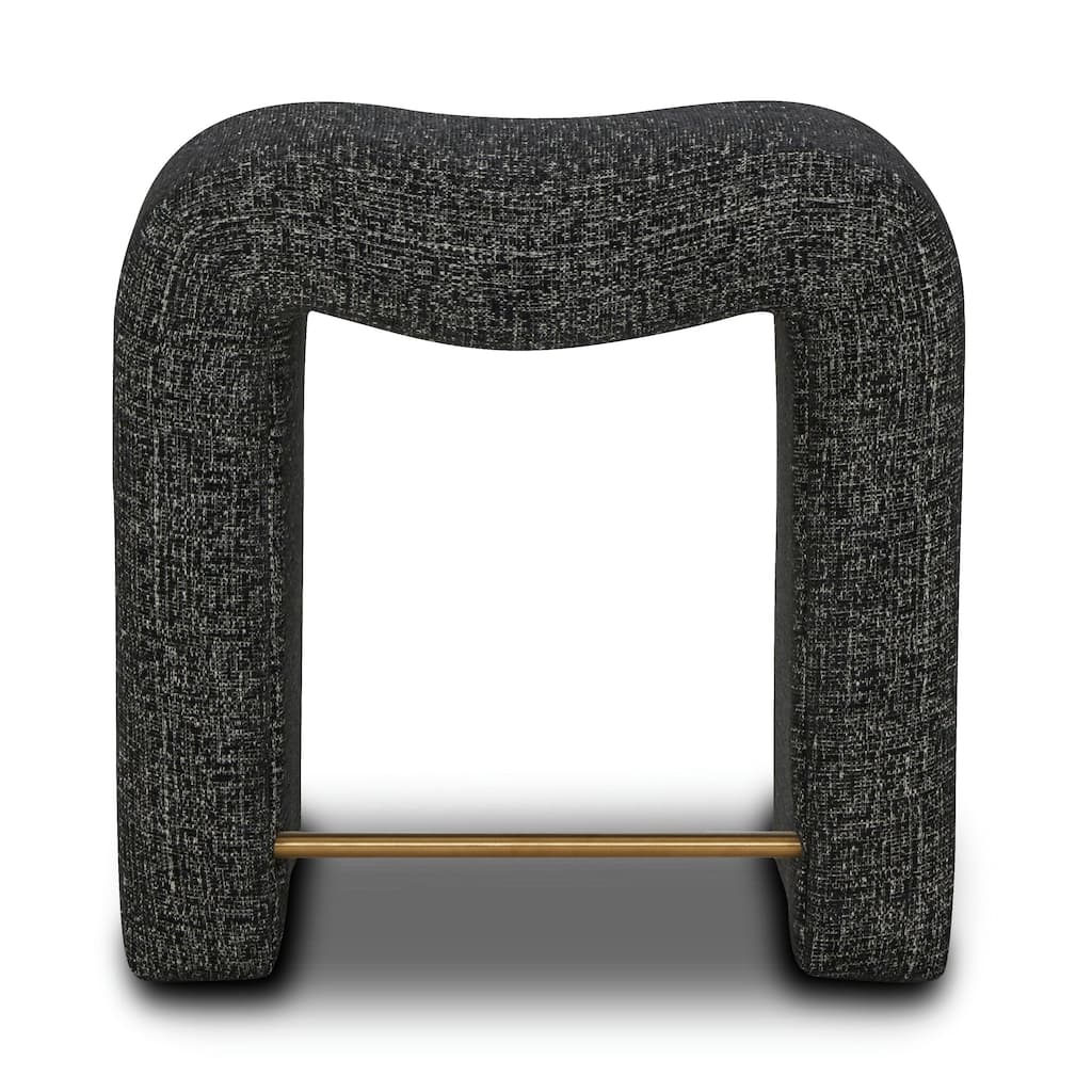 Poly & Bark Faro 23.5" Counter Stool in Ebony Black
