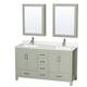 Option Light Green / Giotto Quartz Top / Brushed Nickel