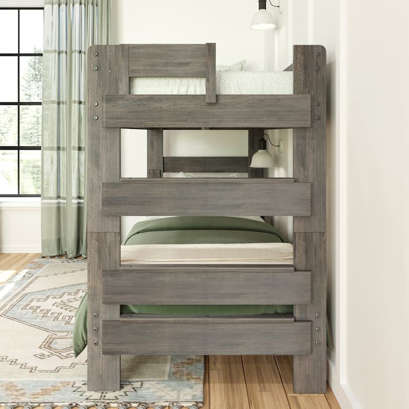 Max and Lily Farmhouse Twin over Twin Bunk Bed