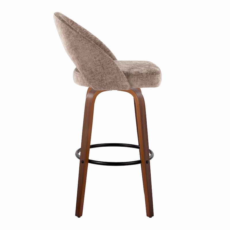 Renee Upholstered 30" Fixed-Height Barstool - Set of 2
