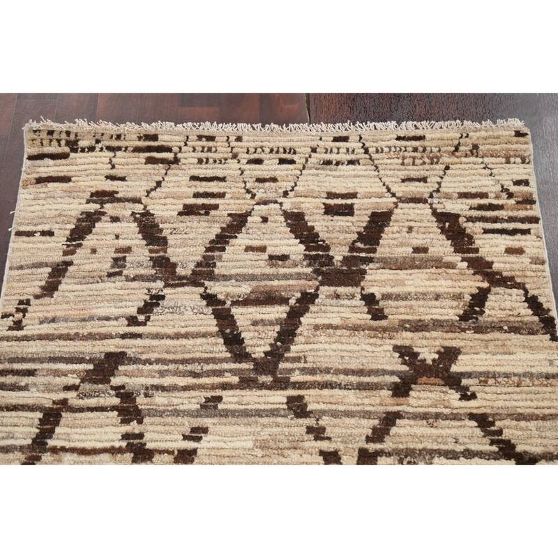 Modern Gabbeh Kashkoli Decorative Area Rug Hand-knotted Wool Carpet - 3'3" x 5'0"
