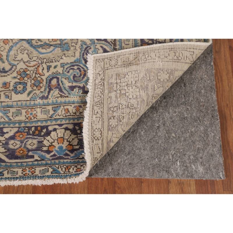 Tabriz Persian Vintage Rug Handmade Traditional Wool Carpet - 6'7"x 9'10"