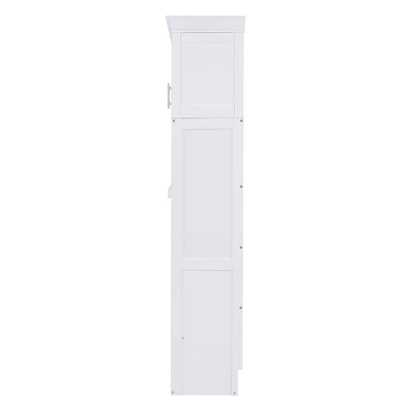 Space-Saving Queen Murphy Wall Bed with Top Cabinets, Easy Fold Mechanism, No Box Spring Needed, Ideal for Multi-Use Rooms