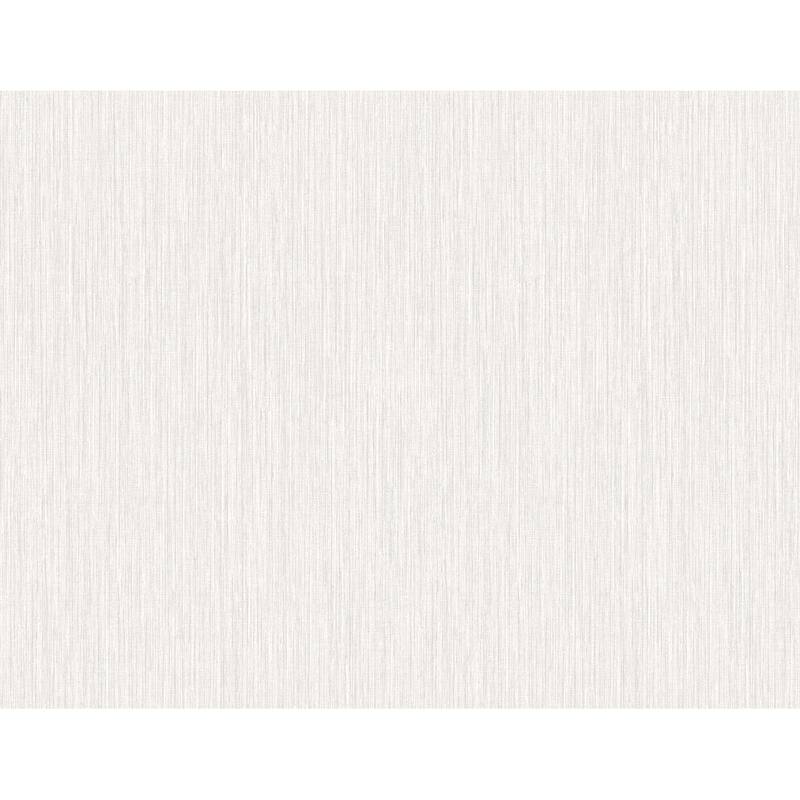 Seabrook Designs Vertical Stria Embossed Vinyl Unpasted Wallpaper - 27 in. W x 27 ft. L - Metallic Pearl