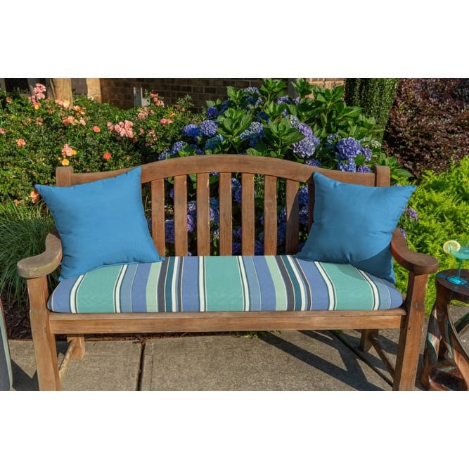 Sunbrella® Solid Fabric 1-Piece Indoor/Outdoor Square Throw Pillow, 20"W x 20"L, Canvas Macaw