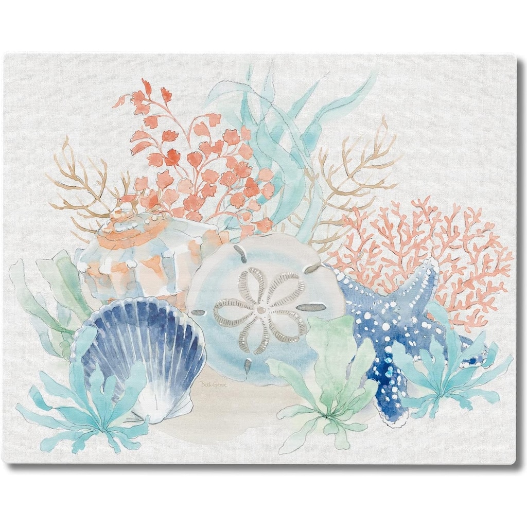Seaside 3mm Heat Tolerant Tempered Glass Cutting Board 15” x 12” Manufactured in the USA Dishwasher Safe