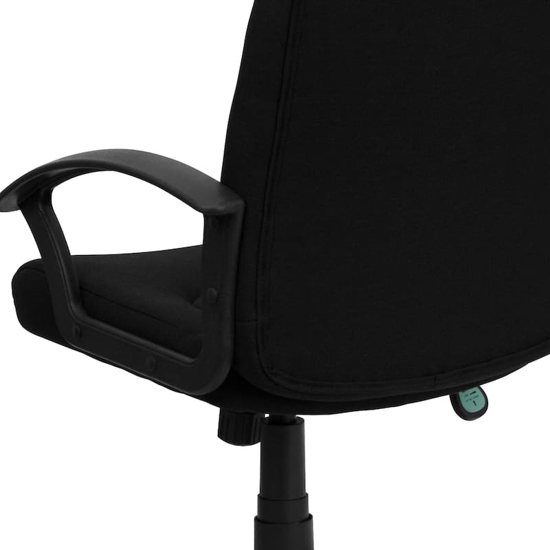 Mid-Back Fabric Executive Swivel Office Chair with Nylon Arms