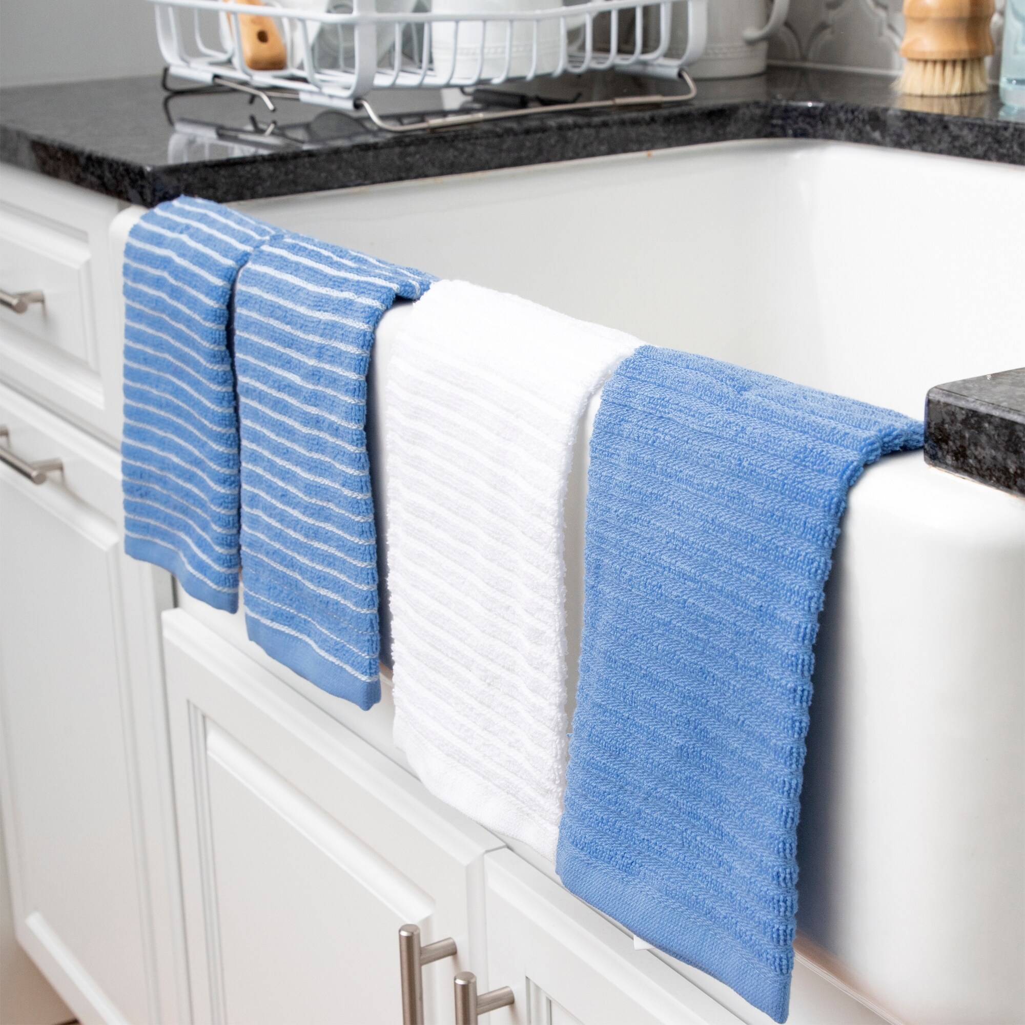 RITZ Cotton Terry Horizontal Stripe Bar Mop Dish Cloths (Set of 6) - Bed  Bath & Beyond - 34427929