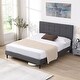 Platform Bed Frame with Fabric Upholstered Headboard,Full Size - Bed ...