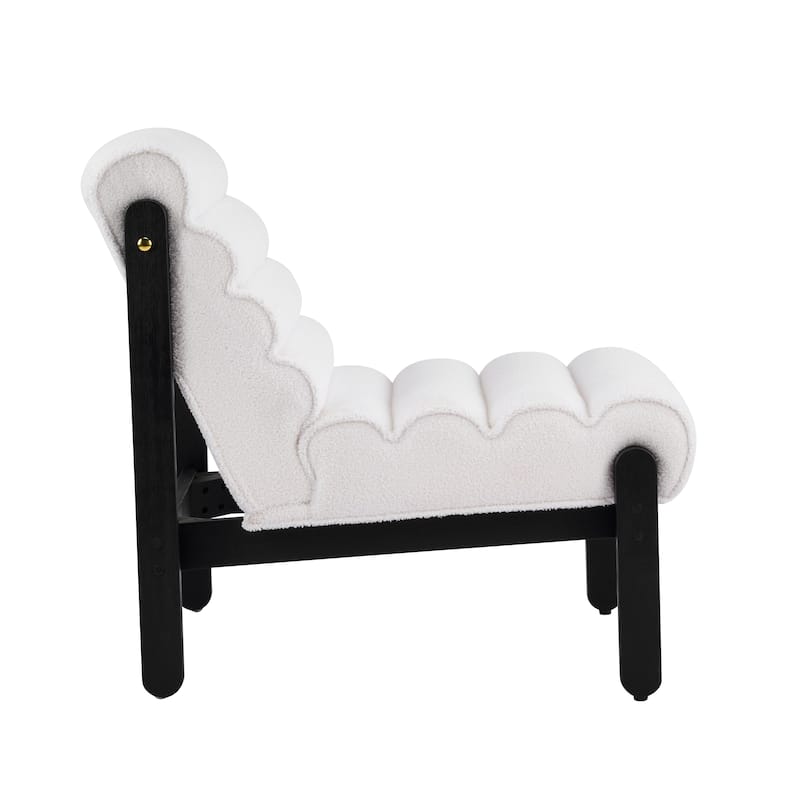 Scott Living - Modern Upholstered Accent Chair with Plush Layered Cushion & Solid Wood Frame - 25.75"W