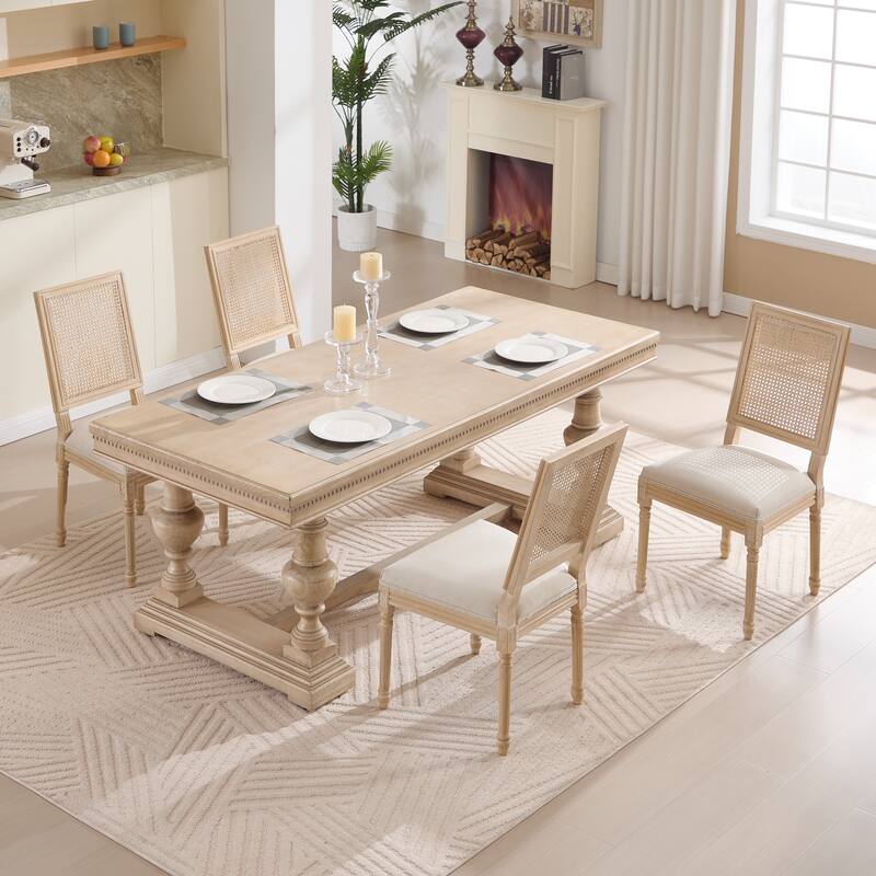 Kitchen Chair Side Chair Vanity Chair Coffee Chair Office Chair Beige Reception Chair with Wood Legs