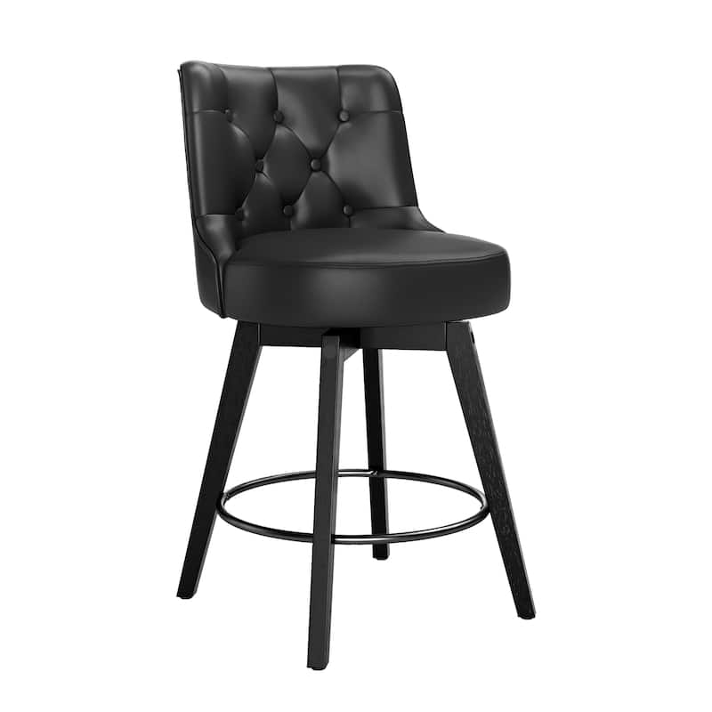 LUE BONA 26" Counter Height Bar Stools Swivel Bar stool for Kitchen Island - 26" H