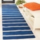preview thumbnail 12 of 47, Martha Stewart by SAFAVIEH Chalk Stripe Wool/ Viscose Rug