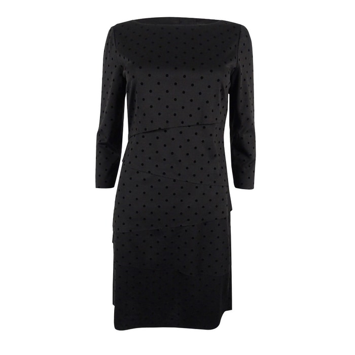 tahari polka dot dress