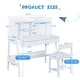 preview thumbnail 14 of 25, Modern Classic Desk,Children'S Desk,Solid Wood Desk,Bedroom Boy and Girl Family Desk And Chair Set,Multi-Space Available
