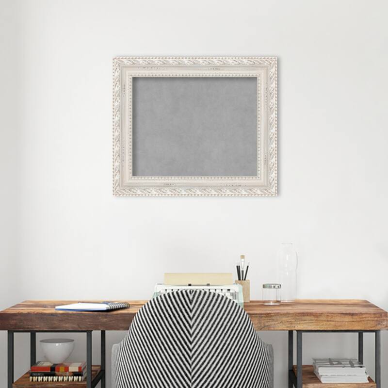 Amanti Art Opera Off White Framed Magnetic Board