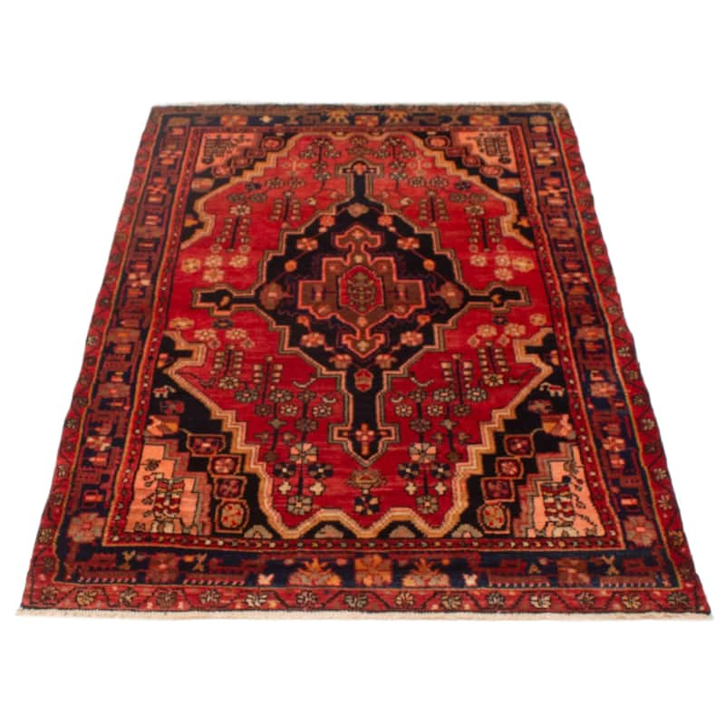 ECARPETGALLERY Hand-knotted Anadol Red Wool Rug - 4'4 x 7'0