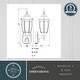 preview thumbnail 10 of 9, Vaxcel Lighting T0734 Rogers Park 18" Tall Outdoor Wall Sconce with