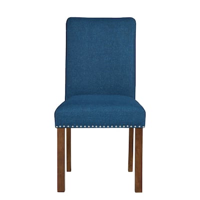 Upholstered Dining Chair with Nailhead Trim Set of 2