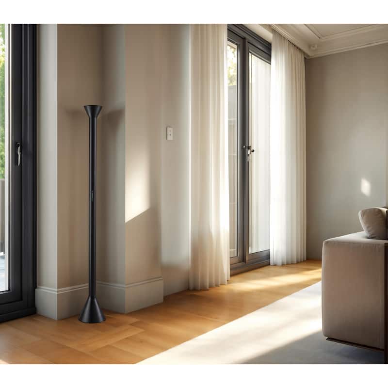 Greer LED Torchiere - Black