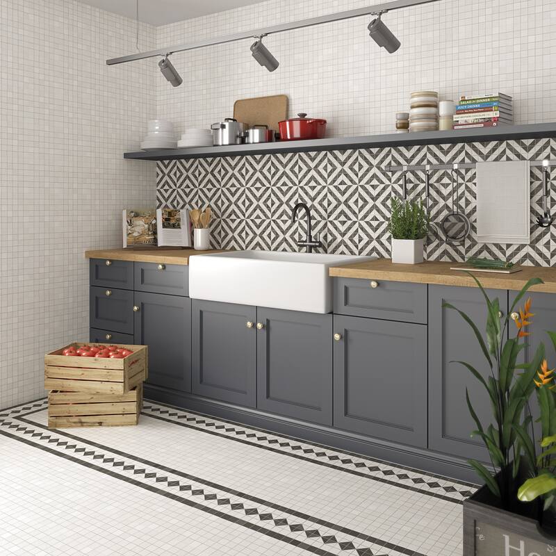 Emser Tile Bauhaus - 8" x 8" Square Floor and Wall Tile - Matte Visual