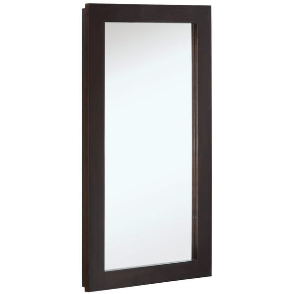 Design House 541326 16" Framed Single Door Mirrored Medicine Cabinet from the Ventura Collection - Espresso - N/A