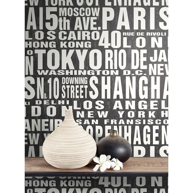 NextWall Around the World Peel and Stick Removable Wallpaper - 20.5 in. W x 18 ft. L