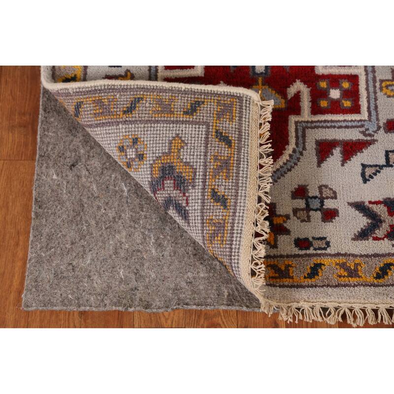 Heriz Serapi Indian Runner Rug Hand-Knotted Wool Carpet - 2'8" x 8'0"