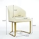preview thumbnail 39 of 58, Modern Marble Dining Table with White Rectangular Tabletop Gold Stainless Legs, Dining Room Table