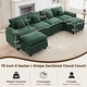 preview thumbnail 91 of 109, Modular Cloud Chenille Sectional Sofa with Ottomans, Deep Seat Convertible L-Shaped or U-Shaped Couch