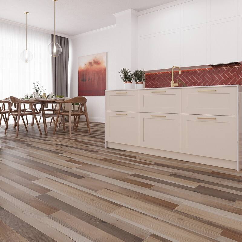 Lucida Peel and Stick Vinyl Floor Tiles Wood Look Planks