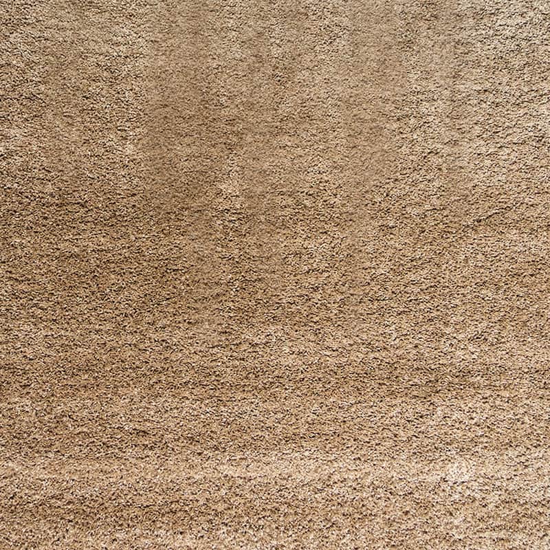 Gertmenian Ultimate Shag Modern Solid Color Oatmeal Beige Plush Shag Area Rug
