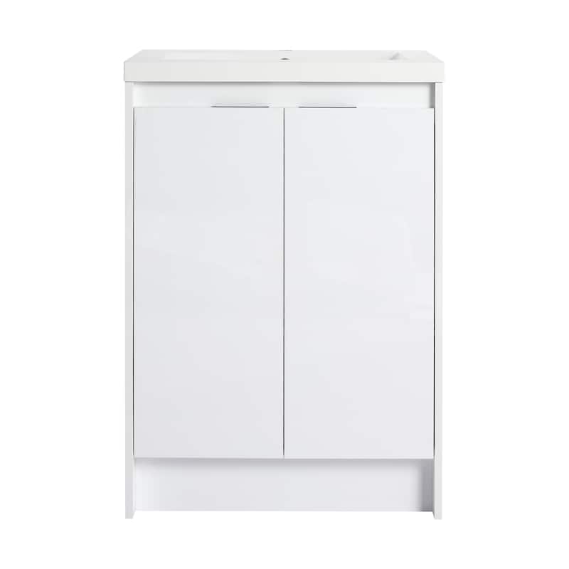 Freestanding Bathroom Vanity With Resin Sink