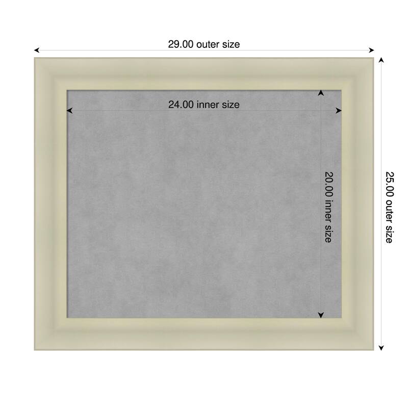 Amanti Art Oliver Black Framed - 29 x 25 in - Oliver Warm Silver