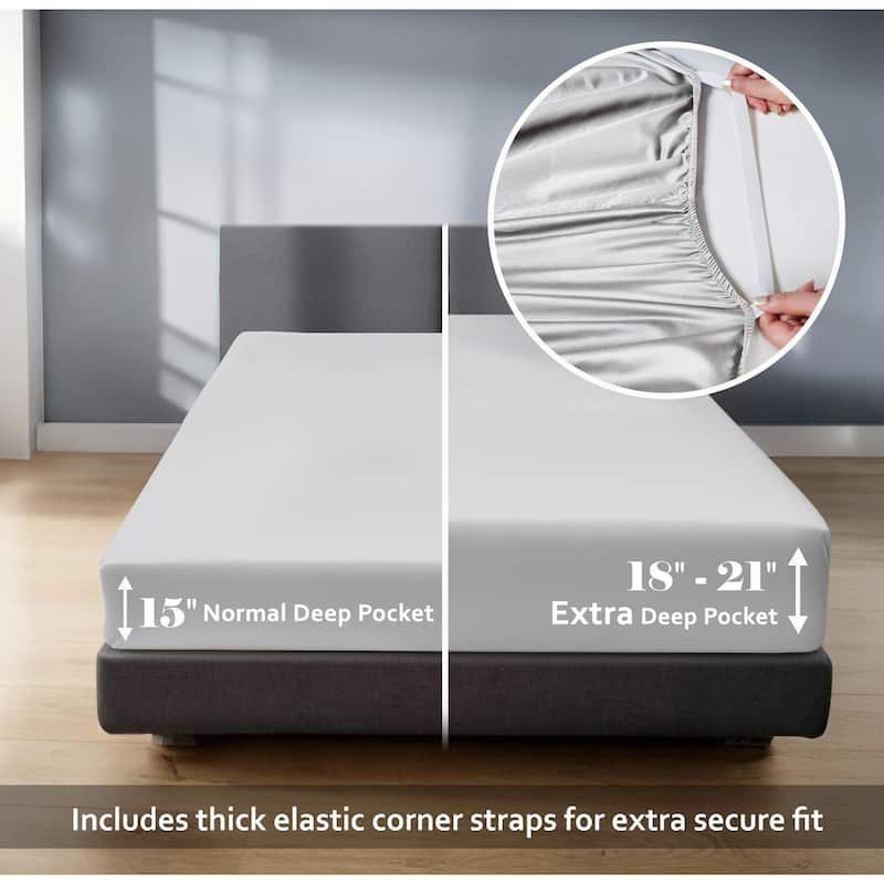 Superior Egyptian Cotton 1000 TC Deep Pocket Sheet Set