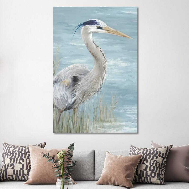 iCanvas "Great Blue Heron Gaze" by Eva Watts Canvas Print