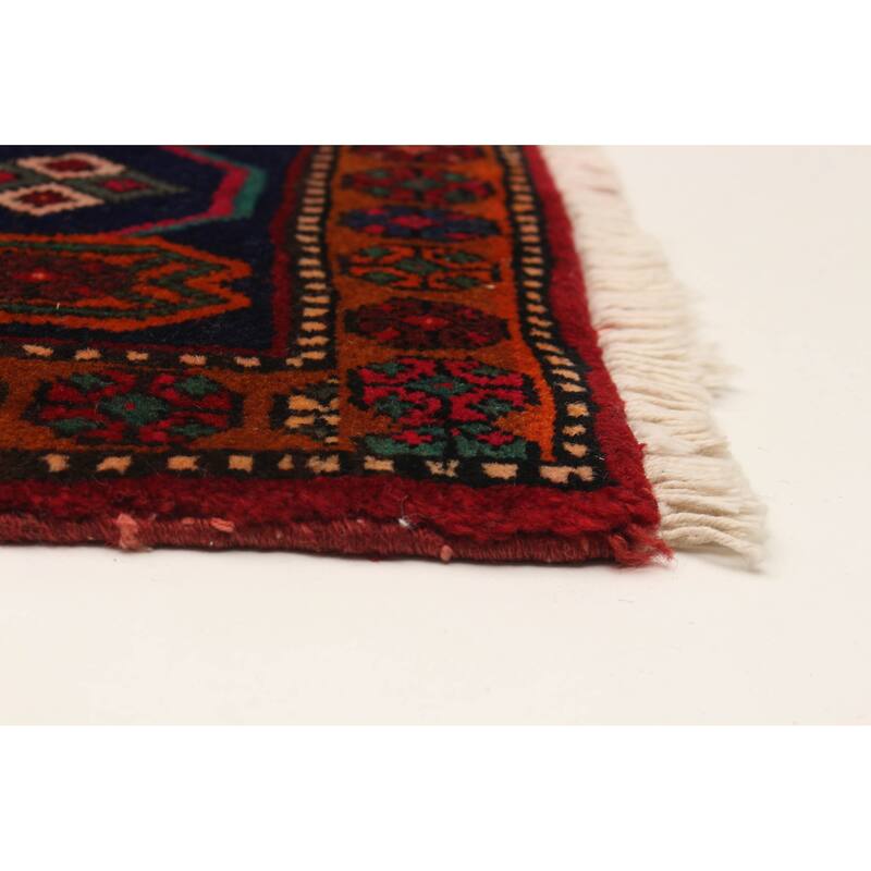 ECARPETGALLERY Hand-knotted Kayseri Vintage Red Wool Rug - 4'3 x 8'2