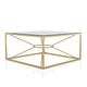 preview thumbnail 6 of 7, Taylan Glam Gold Coated 35-inch Steel and Glass Coffee Table by Furniture of America