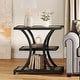 preview thumbnail 3 of 16, 3-Tier Industrial Side Table with Geometric Metal Design