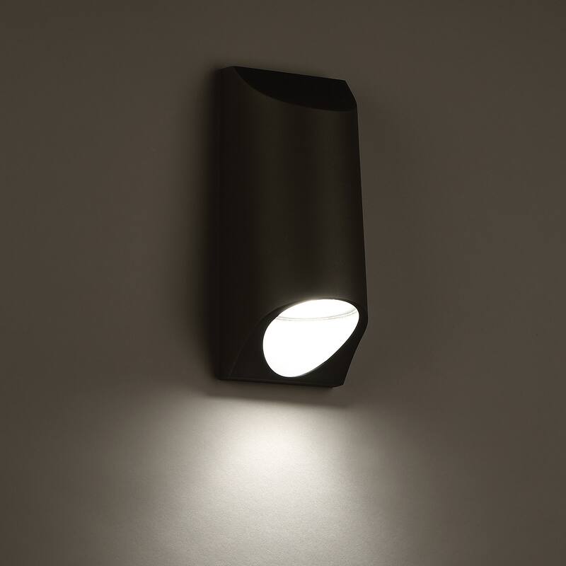 Mega 11in LED Indoor or Outdoor Wall Light 3000K in Black - 11-inch