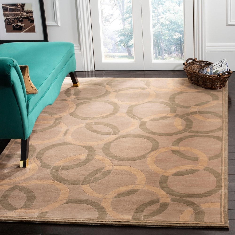 SAFAVIEH Couture Hand-knotted Tibetan Yachiyo Modern Wool Rug