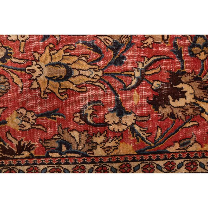 ECARPETGALLERY Hand-knotted Kayseri Vintage Red Wool Rug - 6'7 x 9'5