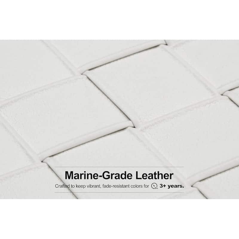 PURPLE LEAF GLFSF White sofa Outdoor Couch for Yard Porch Deck Patio Conversation Sets