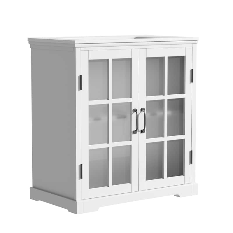 30" Modern Bathroom Vanity with Ceramic Sink