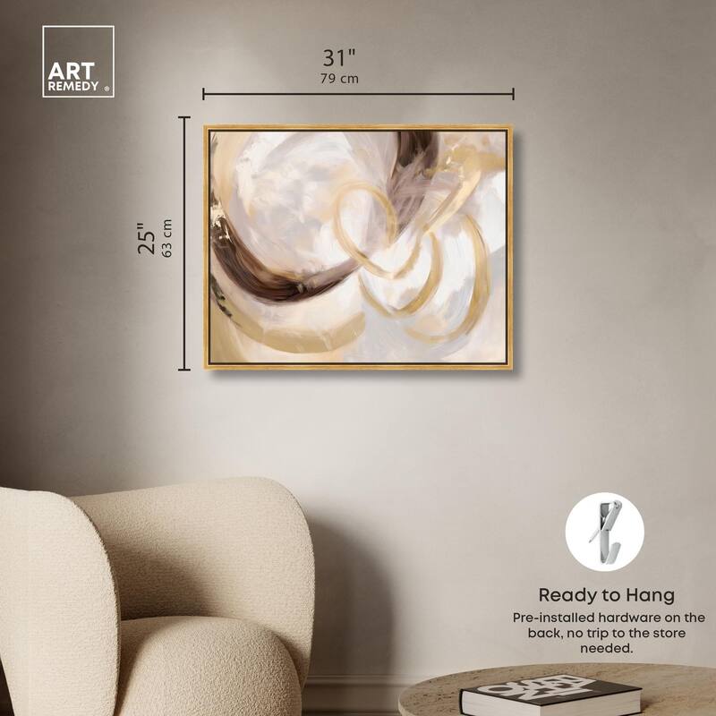 Dreamy Swirls III Canvas by Art Remedy