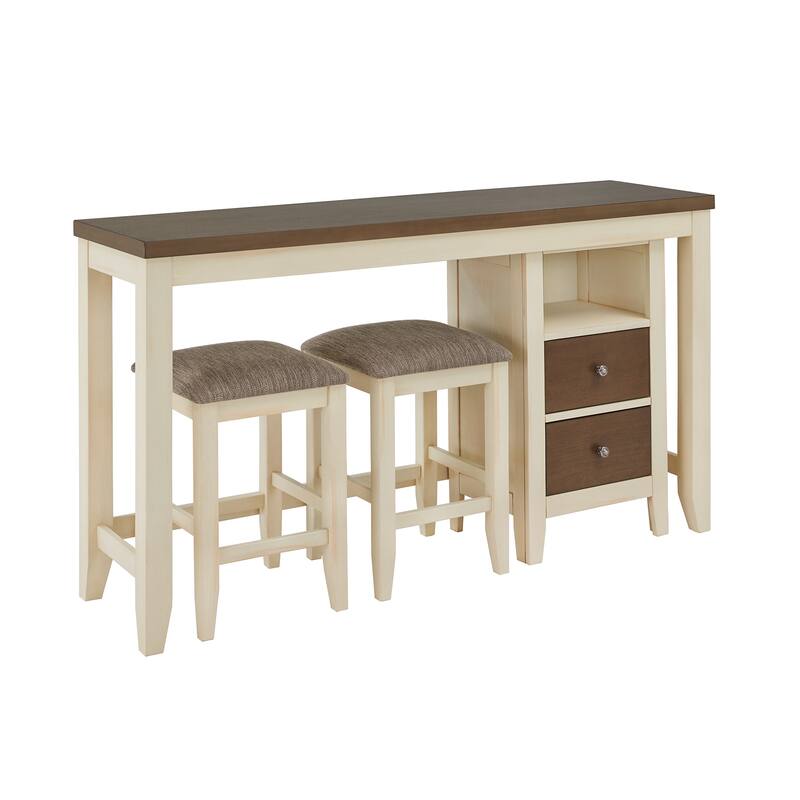 Gordes Dual-tone Farmhouse Counter Height Dining Set by iNSPIRE Q Classic